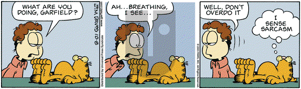 Garfield - Wednesday October 8, 2003 Comic Strip