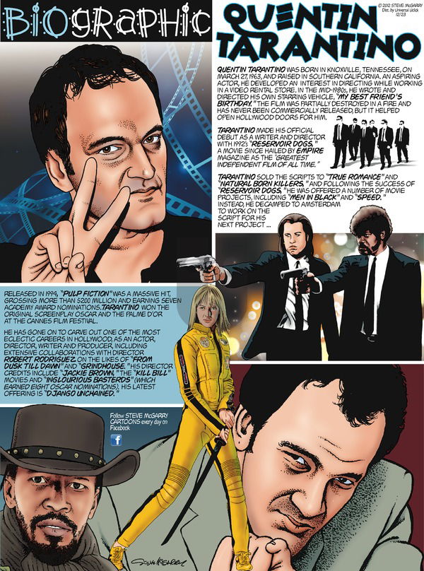 Biographic on Sunday December 23, 2012 Comic Strip