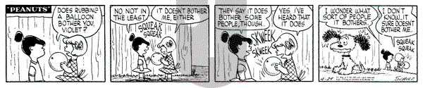 Peanuts - Friday April 29, 1955 Comic Strip