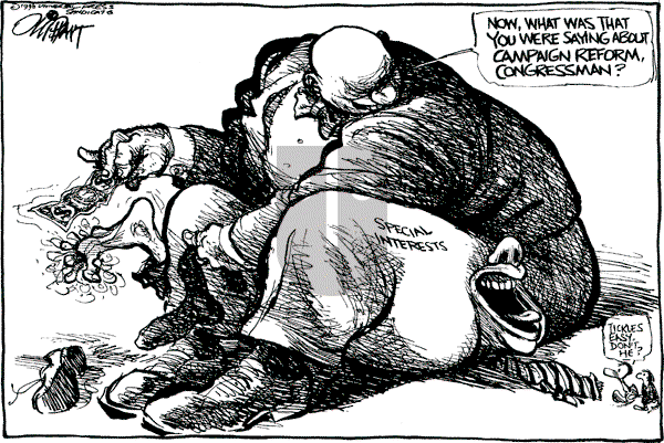 Pat Oliphant - Sunday November 10, 1996 Comic Strip
