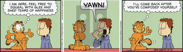 Garfield on Monday October 15, 2018 Comic Strip