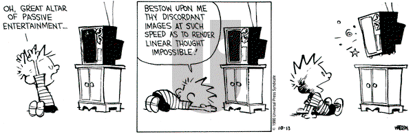 Calvin and Hobbes on Saturday October 13, 1990 Comic Strip
