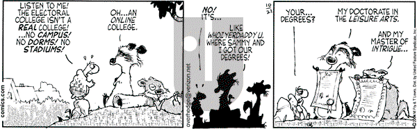 Over the Hedge on Thursday October 21, 2004 Comic Strip