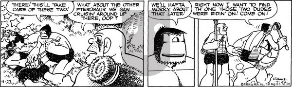 Alley Oop on Thursday April 22, 1976 Comic Strip