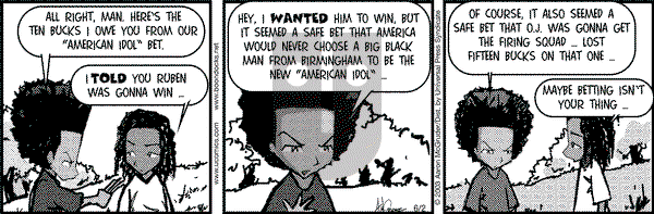 The Boondocks on Monday January 3, 2011 Comic Strip