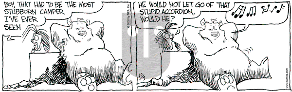 The Grizzwells on Thursday October 3, 2002 Comic Strip