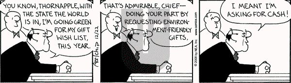The Born Loser on Monday December 22, 2008 Comic Strip