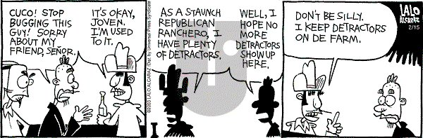 La Cucaracha on Saturday February 15, 2003 Comic Strip