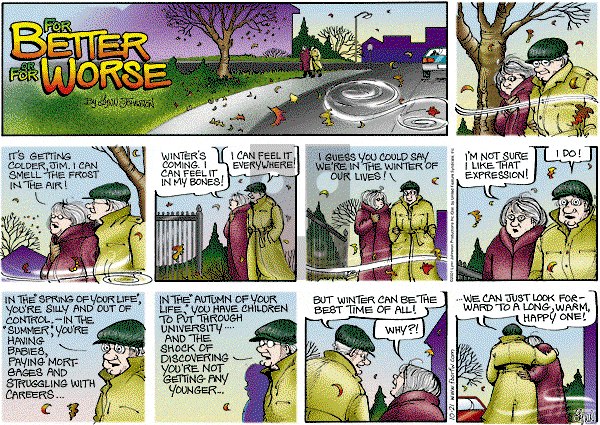 For Better or For Worse - Sunday October 21, 2001 Comic Strip