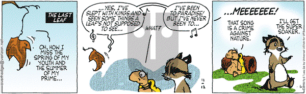 Over the Hedge on Thursday November 12, 2015 Comic Strip