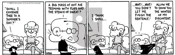 FoxTrot on Friday March 6, 1998 Comic Strip