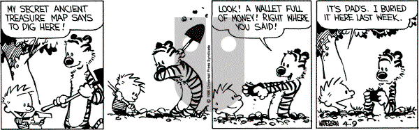 Calvin and Hobbes on Wednesday April 9, 1986 Comic Strip