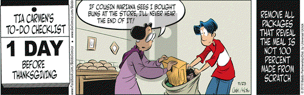 Baldo on Wednesday November 23, 2016 Comic Strip