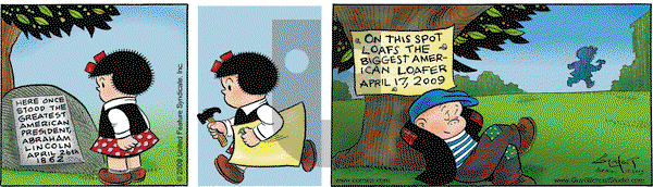 Nancy - Friday April 17, 2009 Comic Strip