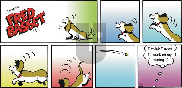 Fred Basset on Sunday April 8, 2018 Comic Strip