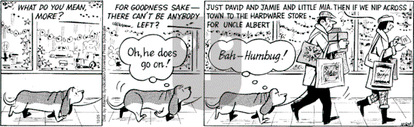 Fred Basset on Monday December 25, 2006 Comic Strip