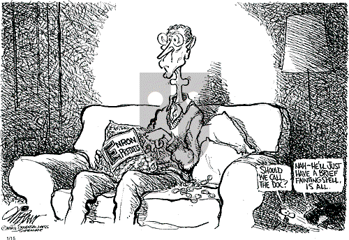 Pat Oliphant on Tuesday January 15, 2002 Comic Strip