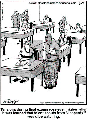 Close to Home on Wednesday May 9, 2001 Comic Strip