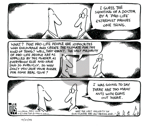 Tom Toles on Tuesday October 27, 1998 Comic Strip