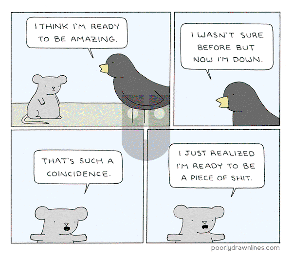 Poorly Drawn Lines on Wednesday November 27, 2019 Comic Strip
