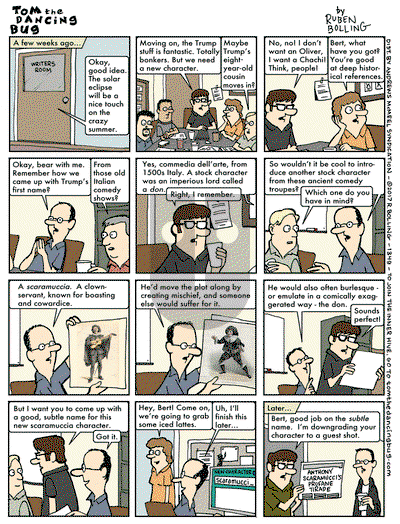 Tom the Dancing Bug on Monday July 31, 2017 Comic Strip