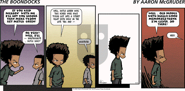 The Boondocks on Sunday April 13, 2025 Comic Strip