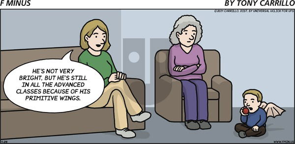 F Minus on Sunday January 26, 2014 Comic Strip
