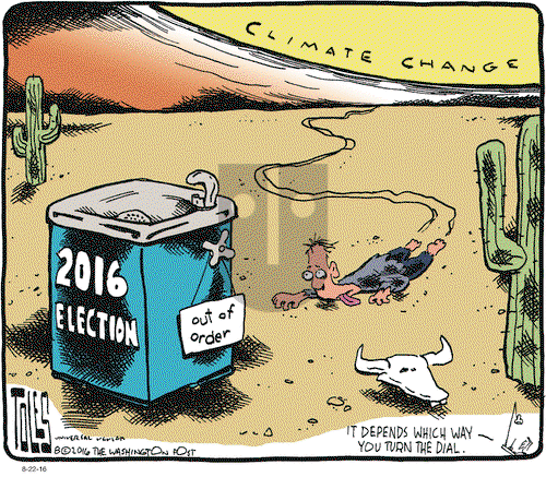Tom Toles on Monday August 22, 2016 Comic Strip