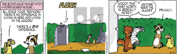 Over the Hedge on Monday August 11, 2008 Comic Strip