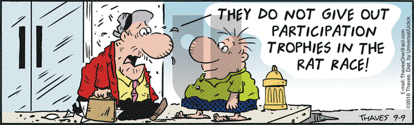 Frank and Ernest on Friday September 9, 2016 Comic Strip