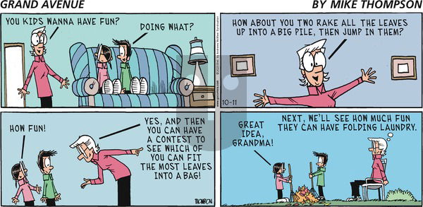 Grand Avenue on Sunday October 11, 2020 Comic Strip