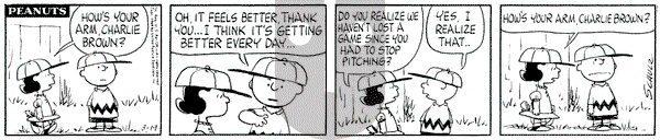 Peanuts on Thursday March 19, 1964 Comic Strip