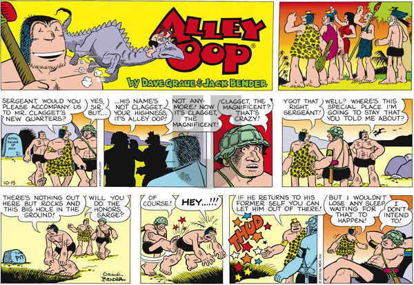 Alley Oop on Sunday October 15, 2000 Comic Strip