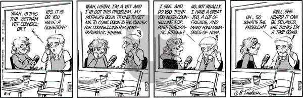 Doonesbury on Sunday February 14, 1982 Comic Strip