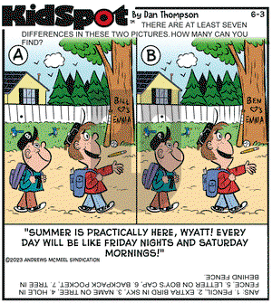 KidSpot - Saturday June 3, 2023 Comic Strip