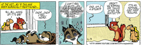 Over the Hedge on Thursday February 3, 2011 Comic Strip