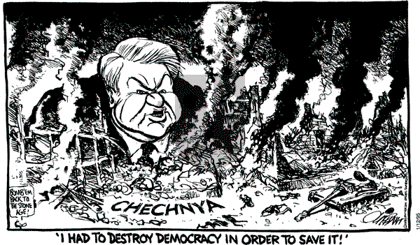 Pat Oliphant - Thursday January 12, 1995 Comic Strip