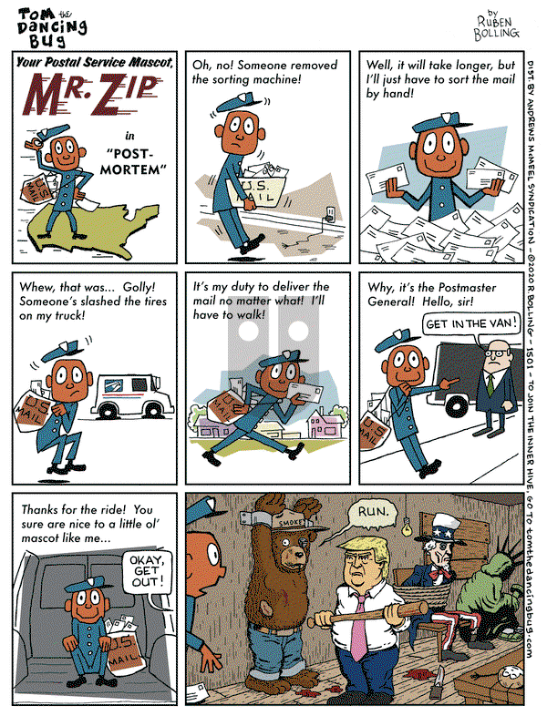 Tom the Dancing Bug on Friday August 21, 2020 Comic Strip