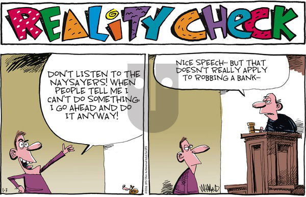 Reality Check on Sunday January 3, 2016 Comic Strip