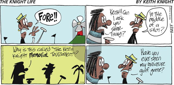 The Knight Life on Sunday November 4, 2018 Comic Strip