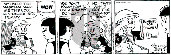 Nancy on Thursday July 15, 1999 Comic Strip