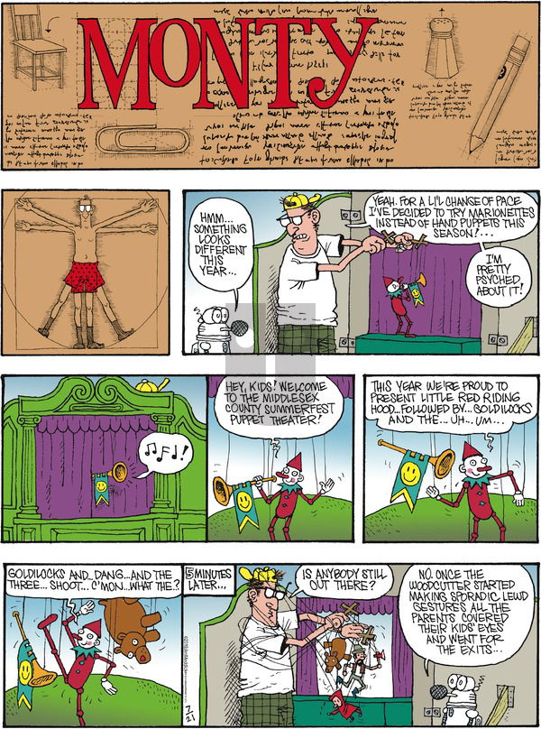 Monty on Sunday July 21, 2019 Comic Strip