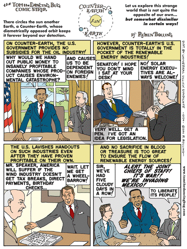 Tom the Dancing Bug on Friday September 16, 2011 Comic Strip
