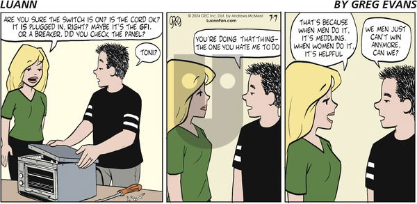 Luann - Sunday July 7, 2024 Comic Strip