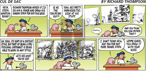 Cul de Sac on Sunday April 1, 2012 Comic Strip
