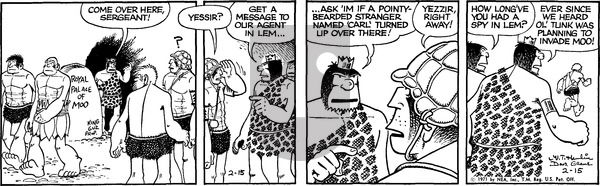 Alley Oop on Tuesday February 16, 1971 Comic Strip