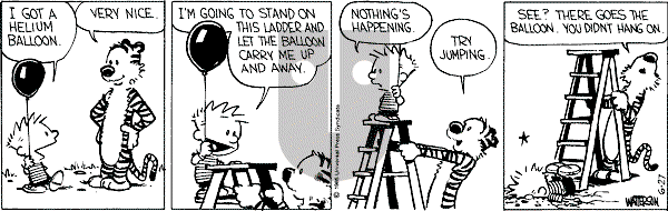 Calvin and Hobbes - Friday June 27, 1986 Comic Strip