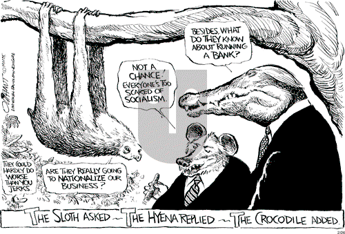 Pat Oliphant on Thursday February 26, 2009 Comic Strip