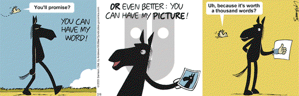 Dark Side of the Horse - Saturday February 8, 2025 Comic Strip