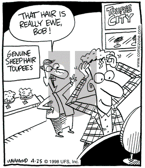 Reality Check on Saturday April 25, 1998 Comic Strip